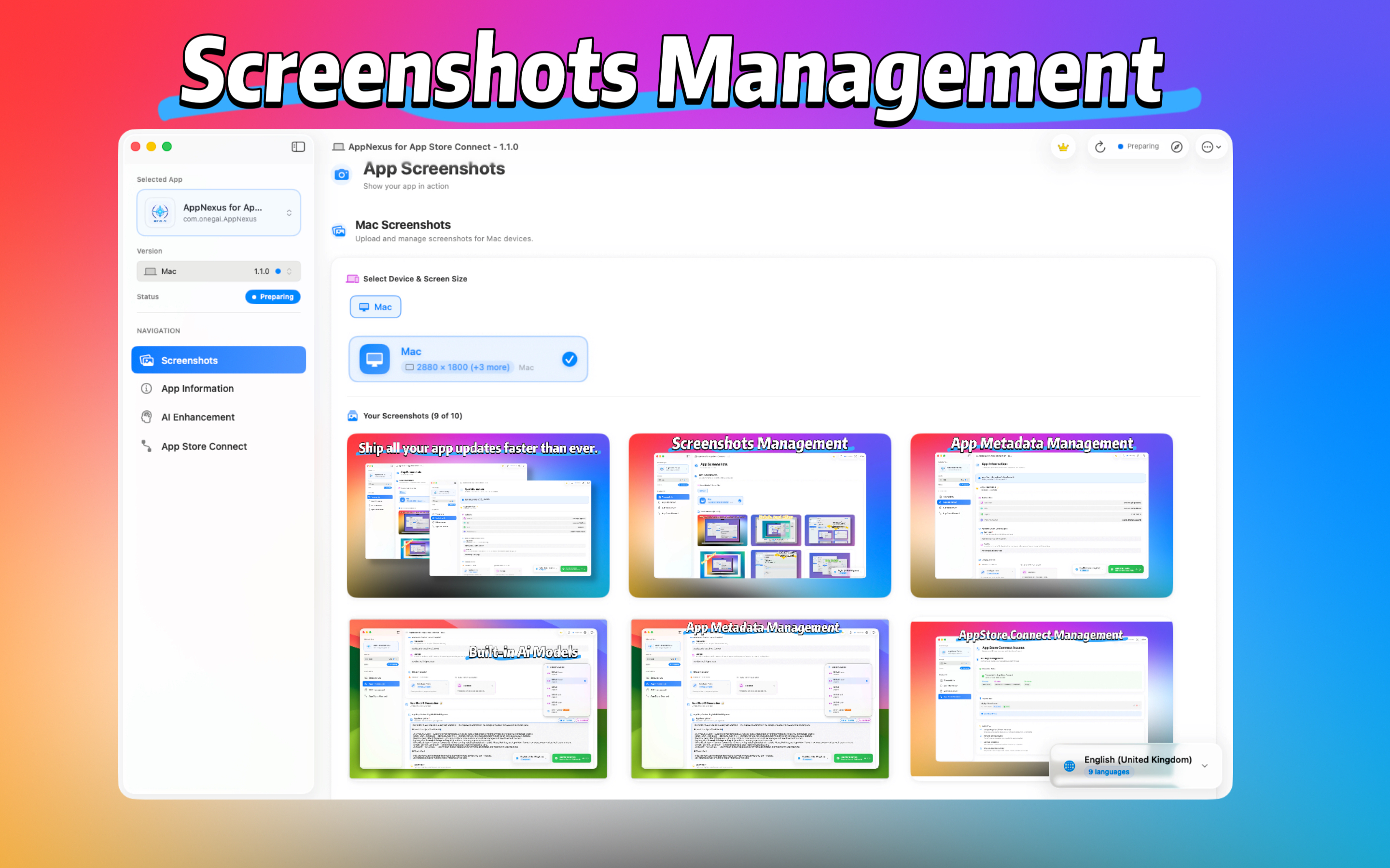 Screenshot Management