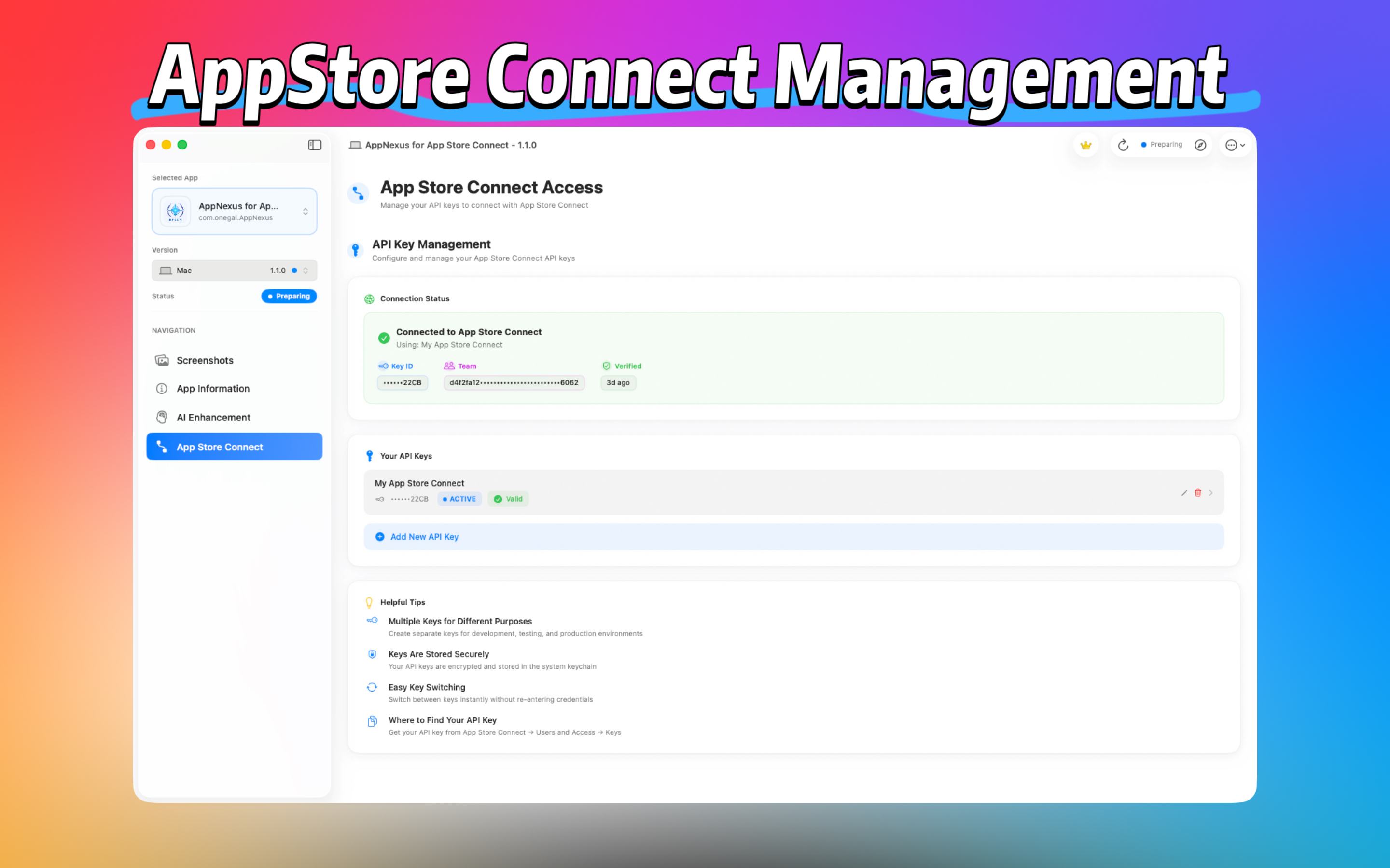 Multi API Key Management