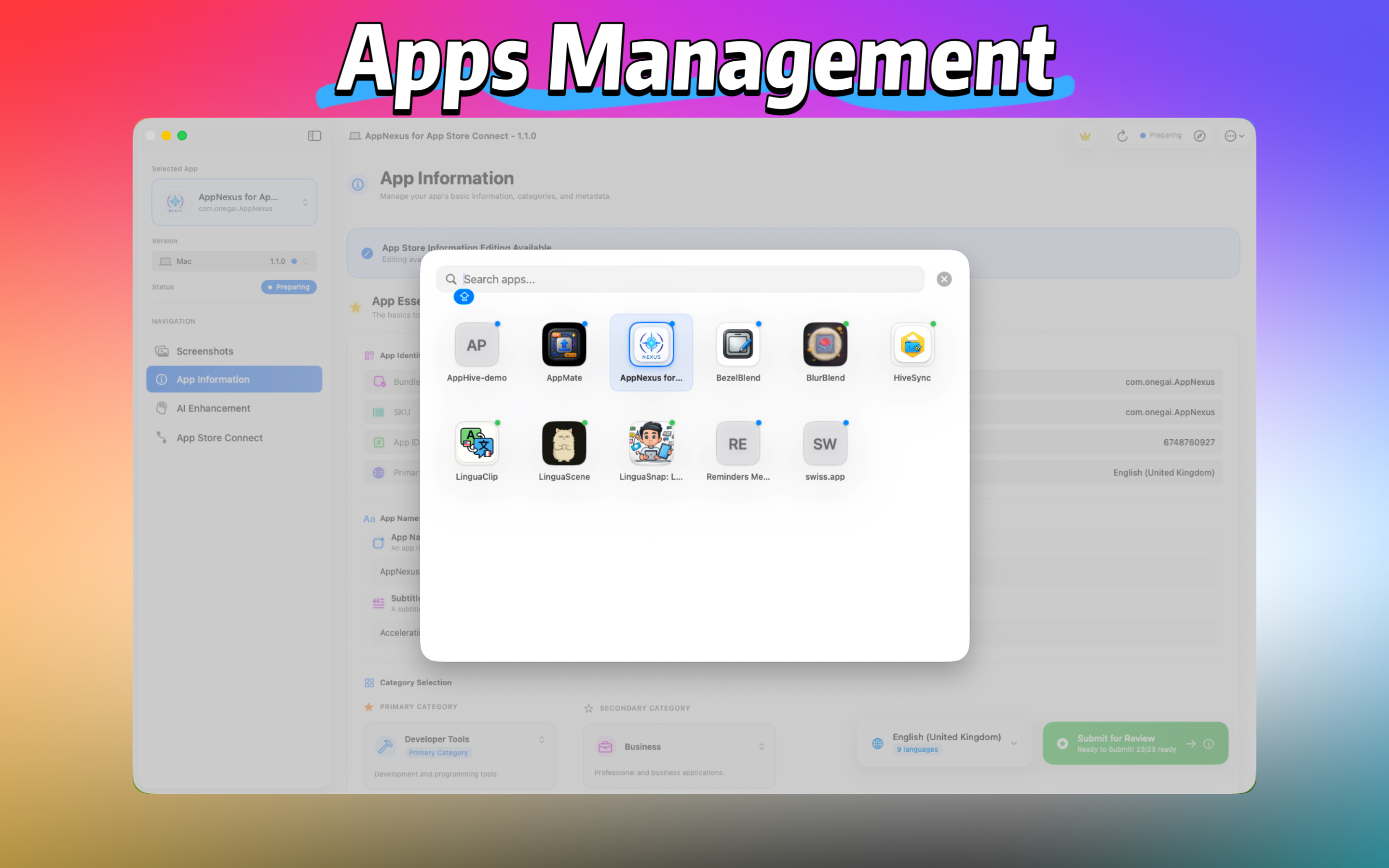 Apps Management
