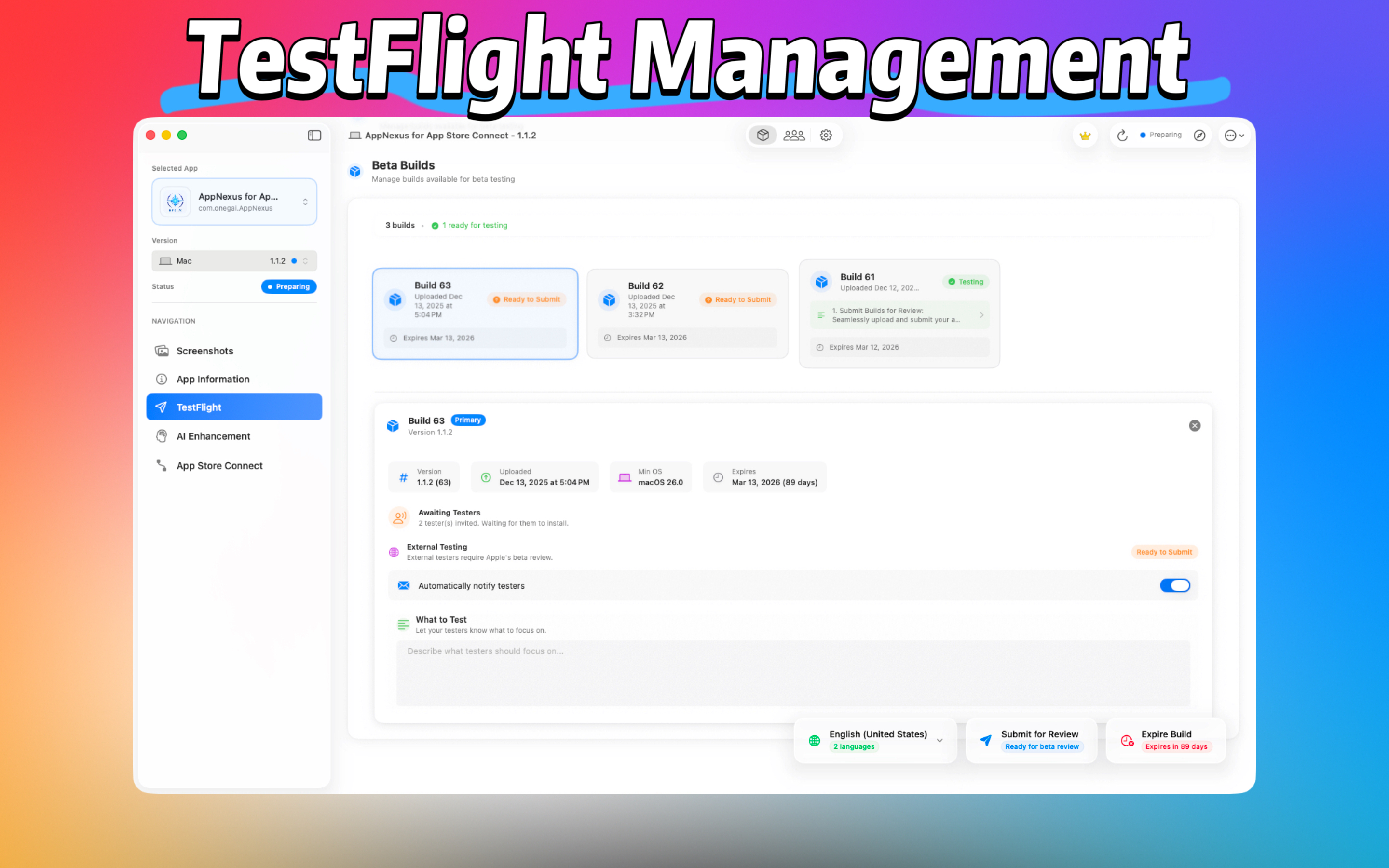 TestFlight Management